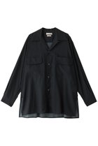 【ヨーク/YOKE】の【UNISEX】ピクセル ロープラッド オープン カラーシャツ ネイビー|ID: prp329100003892428 ipo3291000000036401596