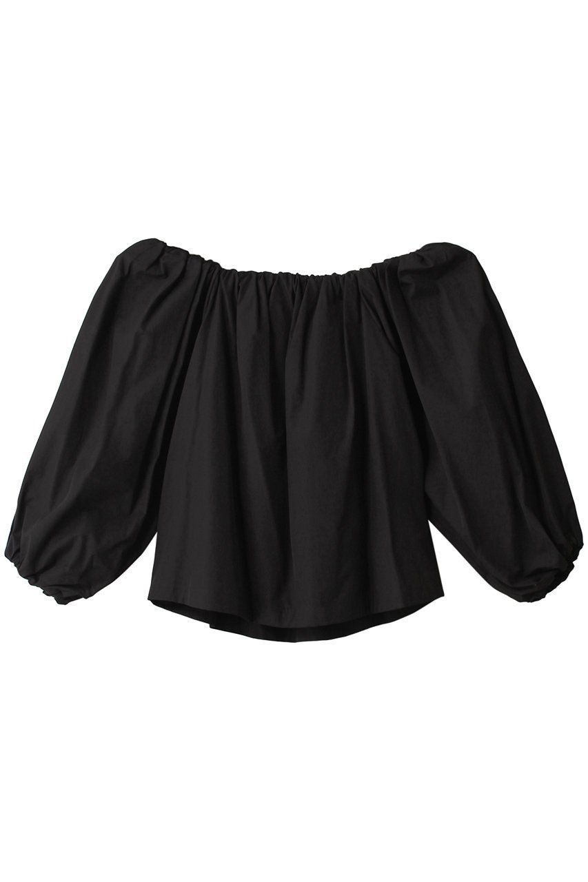 【エステータ/esteta】のTHOMAS MASON オフショルダーブラウス インテリア・キッズ・メンズ・レディースファッション・服の通販 founy(ファニー) ファッション Fashion レディースファッション Fashion for Women トップス・カットソー Cut & Sew Tops シャツ・ブラウス・オフィスカジュアル Elegant Blouses & Button-Ups ギャザー Gathered, Ruffled ショルダー Shoulder, Shoulder Strap シルケット Silket, Silky Cotton シンプル Simple, Minimal スリーブ Sleeve, Long Sleeve / Short Sleeve ロング Long, Long-Length 再入荷 Restock / Back in Stock 夏 Summer 春 Spring S/S・春夏 SS, Spring/Summer, Warm Season ブラック|ID: prp329100003892496 ipo3291000000035064043