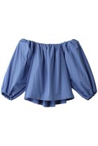 【エステータ/esteta】のTHOMAS MASON オフショルダーブラウス ブルー|ID: prp329100003892496 ipo3291000000035064045