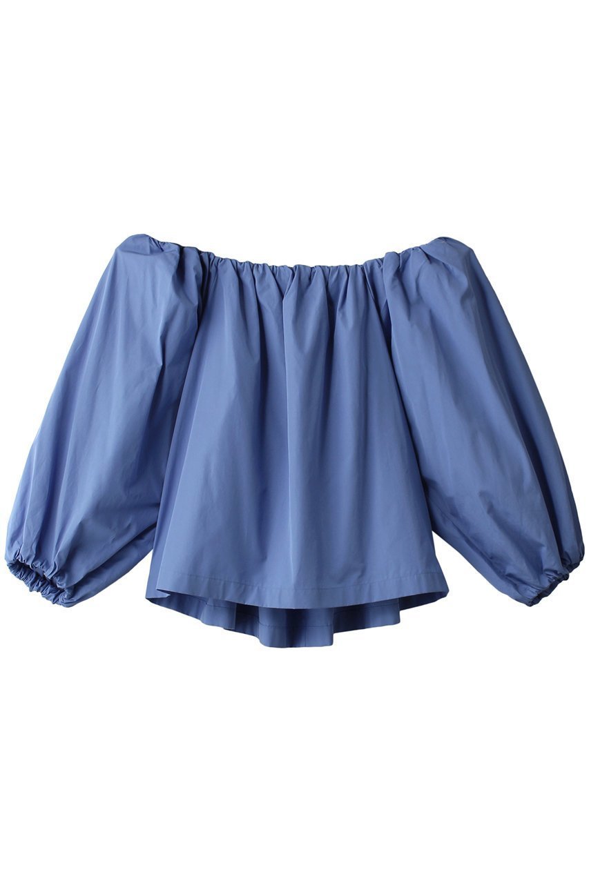 【エステータ/esteta】のTHOMAS MASON オフショルダーブラウス インテリア・キッズ・メンズ・レディースファッション・服の通販 founy(ファニー) ファッション Fashion レディースファッション Fashion for Women トップス・カットソー Cut & Sew Tops シャツ・ブラウス・オフィスカジュアル Elegant Blouses & Button-Ups ギャザー Gathered, Ruffled ショルダー Shoulder, Shoulder Strap シルケット Silket, Silky Cotton シンプル Simple, Minimal スリーブ Sleeve, Long Sleeve / Short Sleeve ロング Long, Long-Length 再入荷 Restock / Back in Stock 夏 Summer 春 Spring S/S・春夏 SS, Spring/Summer, Warm Season ブルー|ID: prp329100003892496 ipo3291000000035064045