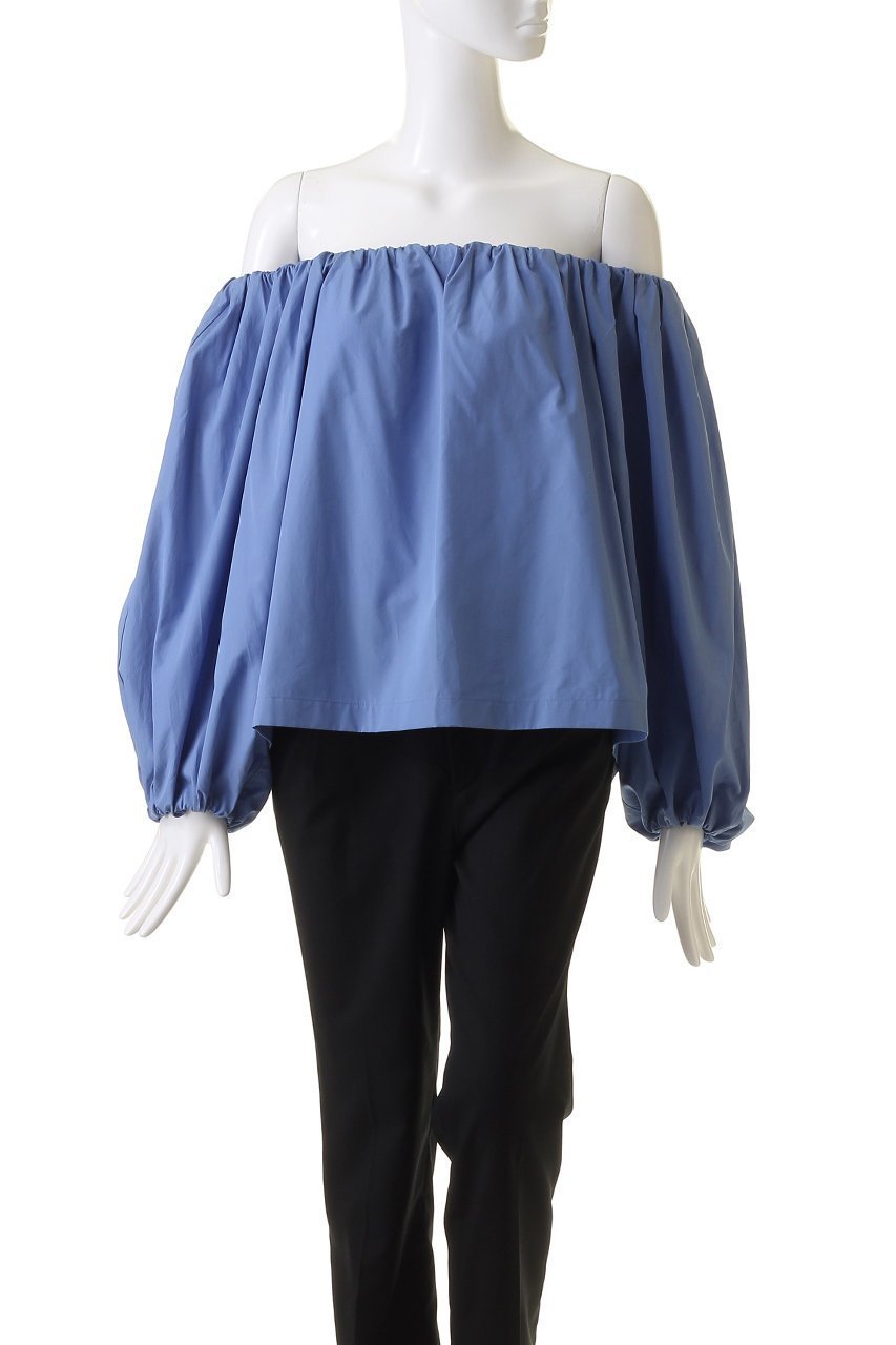 【エステータ/esteta】のTHOMAS MASON オフショルダーブラウス 人気、トレンドファッション・服の通販 founy(ファニー) ファッション Fashion レディースファッション Fashion for Women トップス・カットソー Cut & Sew Tops シャツ・ブラウス・オフィスカジュアル Elegant Blouses & Button-Ups ギャザー Gathered, Ruffled ショルダー Shoulder, Shoulder Strap シルケット Silket, Silky Cotton シンプル Simple, Minimal スリーブ Sleeve, Long Sleeve / Short Sleeve ロング Long, Long-Length 再入荷 Restock / Back in Stock 夏 Summer 春 Spring S/S・春夏 SS, Spring/Summer, Warm Season other-2|ID: prp329100003892496 ipo3291000000035064046