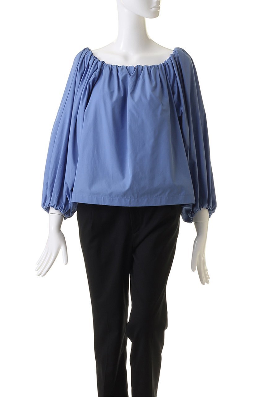 【エステータ/esteta】のTHOMAS MASON オフショルダーブラウス 人気、トレンドファッション・服の通販 founy(ファニー) ファッション Fashion レディースファッション Fashion for Women トップス・カットソー Cut & Sew Tops シャツ・ブラウス・オフィスカジュアル Elegant Blouses & Button-Ups ギャザー Gathered, Ruffled ショルダー Shoulder, Shoulder Strap シルケット Silket, Silky Cotton シンプル Simple, Minimal スリーブ Sleeve, Long Sleeve / Short Sleeve ロング Long, Long-Length 再入荷 Restock / Back in Stock 夏 Summer 春 Spring S/S・春夏 SS, Spring/Summer, Warm Season other-6|ID: prp329100003892496 ipo3291000000035064050