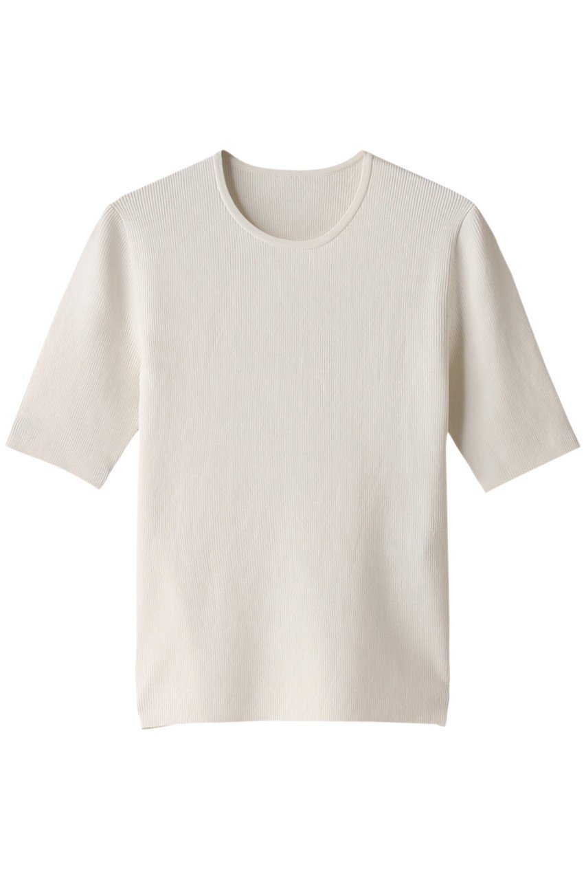 【エステータ/esteta】のコットンシルク5分袖ニット インテリア・キッズ・メンズ・レディースファッション・服の通販 founy(ファニー) 　ファッション　Fashion　レディースファッション　Fashion for Women　トップス・カットソー　Cut & Sew Tops　ニット　Knit Tops & Sweaters　カジュアルプルオーバー・ニットトップス　Pullovers & Knit Tops / Casual Pullovers　インナー　Innerwear　カットソー　Cut and Sewn Top　シルク　Silk, 100% Silk　シンプル　Simple, Minimal　フィット　Fit, Slim Fit　ラグジュアリー　Luxury, Elegant　半袖　Short Sleeve, Half Sleeve　ホワイト|ID: prp329100003892507 ipo3291000000032949225