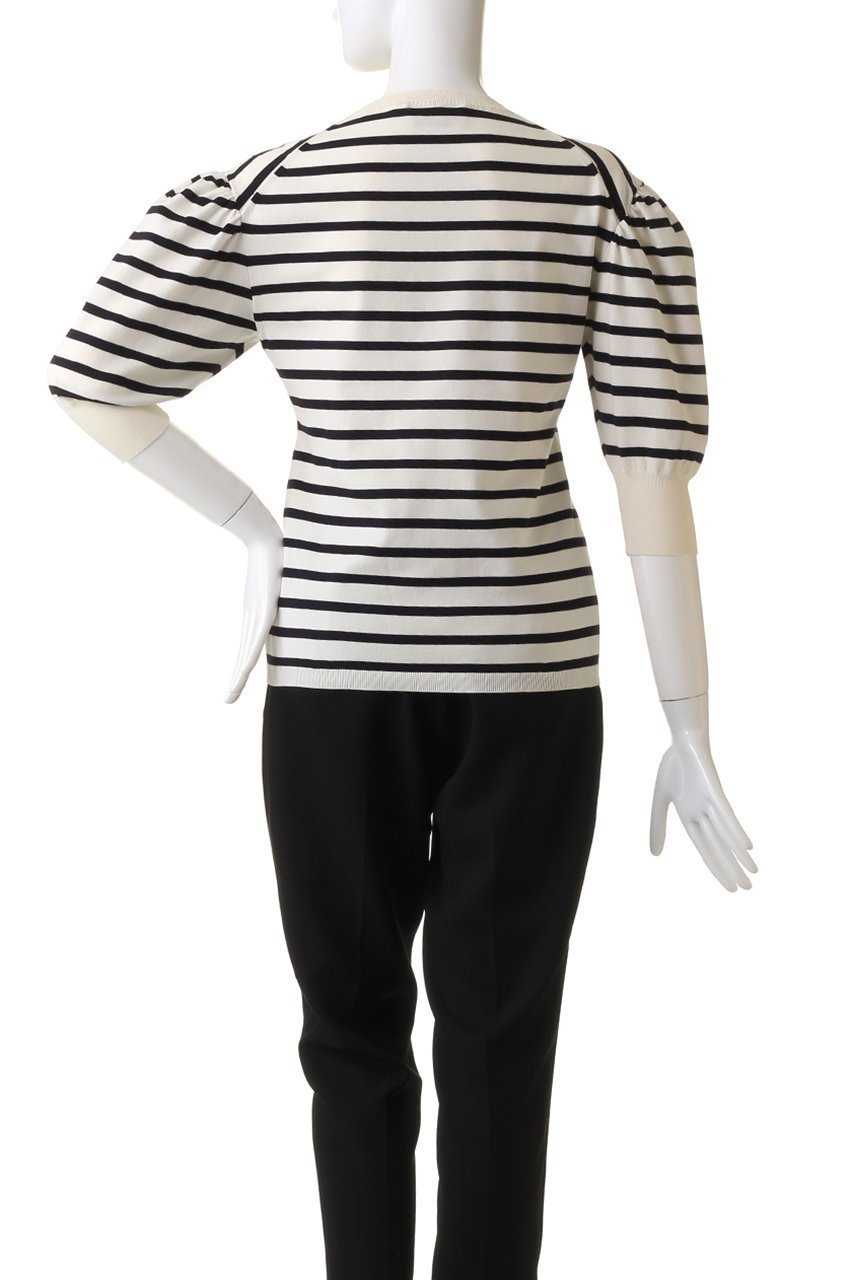 【ルール ロジェット/leur logette】のPima cottonボリュームスリーブトップス 人気、トレンドファッション・服の通販 founy(ファニー) 　ファッション　Fashion　レディースファッション　WOMEN　トップス・カットソー　Tops/Tshirt　ニット　Knit Tops　プルオーバー　Pullover　ボリュームスリーブ / フリル袖　Volume Sleeve　イタリア　Italy　フェミニン　Feminine　ボーダー　Border　人気　Popularity　定番　Standard　other-4|ID: prp329100003898812 ipo3291000000031374787