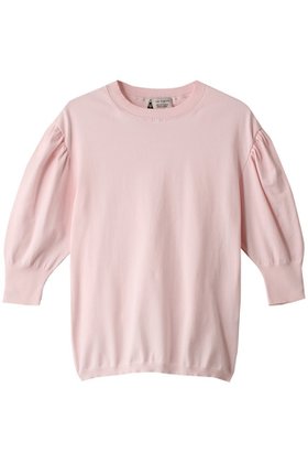 【ルール ロジェット/leur logette】 Pima cottonボリュームスリーブトップス人気、トレンドファッション・服の通販 founy(ファニー) ファッション Fashion レディースファッション Fashion for Women トップス・カットソー Cut & Sew Tops ニット Knit Tops & Sweaters カジュアルプルオーバー・ニットトップス Pullovers & Knit Tops / Casual Pullovers ボリューム袖・フリルスリーブブラウス Voluminous & Ruffle Sleeves / Puffy Sleeve Tops イタリア Italy フェミニン Feminine, Girly ボーダー Border, Stripe 人気 Popular, Best Seller 定番 Standard, Basic Item |ID:prp329100003898812