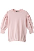 【ルール ロジェット/leur logette】のPima cottonボリュームスリーブトップス 人気、トレンドファッション・服の通販 founy(ファニー) ファッション Fashion レディースファッション Fashion for Women トップス・カットソー Cut & Sew Tops ニット Knit Tops & Sweaters カジュアルプルオーバー・ニットトップス Pullovers & Knit Tops / Casual Pullovers ボリューム袖・フリルスリーブブラウス Voluminous & Ruffle Sleeves / Puffy Sleeve Tops イタリア Italy フェミニン Feminine, Girly ボーダー Border, Stripe 人気 Popular, Best Seller 定番 Standard, Basic Item |ID:prp329100003898812