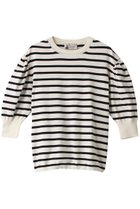 【ルール ロジェット/leur logette】のPima cottonボリュームスリーブトップス 人気、トレンドファッション・服の通販 founy(ファニー) ファッション Fashion レディースファッション Fashion for Women トップス・カットソー Cut & Sew Tops ニット Knit Tops & Sweaters カジュアルプルオーバー・ニットトップス Pullovers & Knit Tops / Casual Pullovers ボリューム袖・フリルスリーブブラウス Voluminous & Ruffle Sleeves / Puffy Sleeve Tops イタリア Italy フェミニン Feminine, Girly ボーダー Border, Stripe 人気 Popular, Best Seller 定番 Standard, Basic Item thumbnail オフブルー|ID: prp329100003898812 ipo3291000000032931063