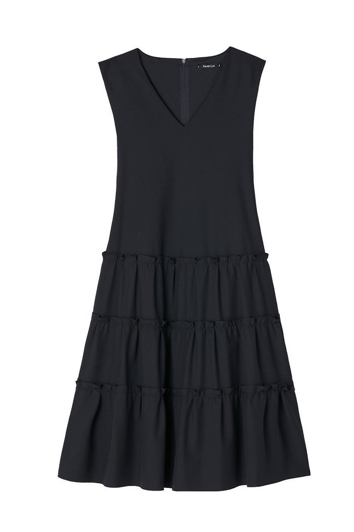 【デイジーリン/DAISY LIN】のDress “Millefeuille V Slim” インテリア・キッズ・メンズ・レディースファッション・服の通販 founy(ファニー) https://founy.com/ ファッション Fashion レディースファッション Fashion for Women ワンピース Dresses フォーマル・パーティードレス・結婚式用ドレス Elegant & Casual Dresses チュニック Tunic Tops & Dresses ウォッシャブル Machine Washable チュニック Tunic, Long Top フェミニン Feminine, Girly フリル Frill, Ruffle 再入荷 Restock / Back in Stock |ID: prp329100003898840 ipo3291000000032649218
