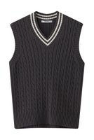 【スローン/SLOANE】の5Gチルデン ポリエステル×コットン Vネックベスト 人気、トレンドファッション・服の通販 founy(ファニー) ファッション Fashion レディースファッション Fashion for Women トップス・カットソー Cut & Sew Tops ニット Knit Tops & Sweaters ベスト&ジレ / 重ね着スタイル Vests & Gilets カジュアルプルオーバー・ニットトップス Pullovers & Knit Tops / Casual Pullovers Vネックトップス V-Neck Tops / V-Cut Neckline Shirts スポーティ Sporty, Casual Athletic ベスト Vest, Waistcoat エレガント 上品 Elegant 軽量 Lightweight, Ultra Light |ID:prp329100003898847