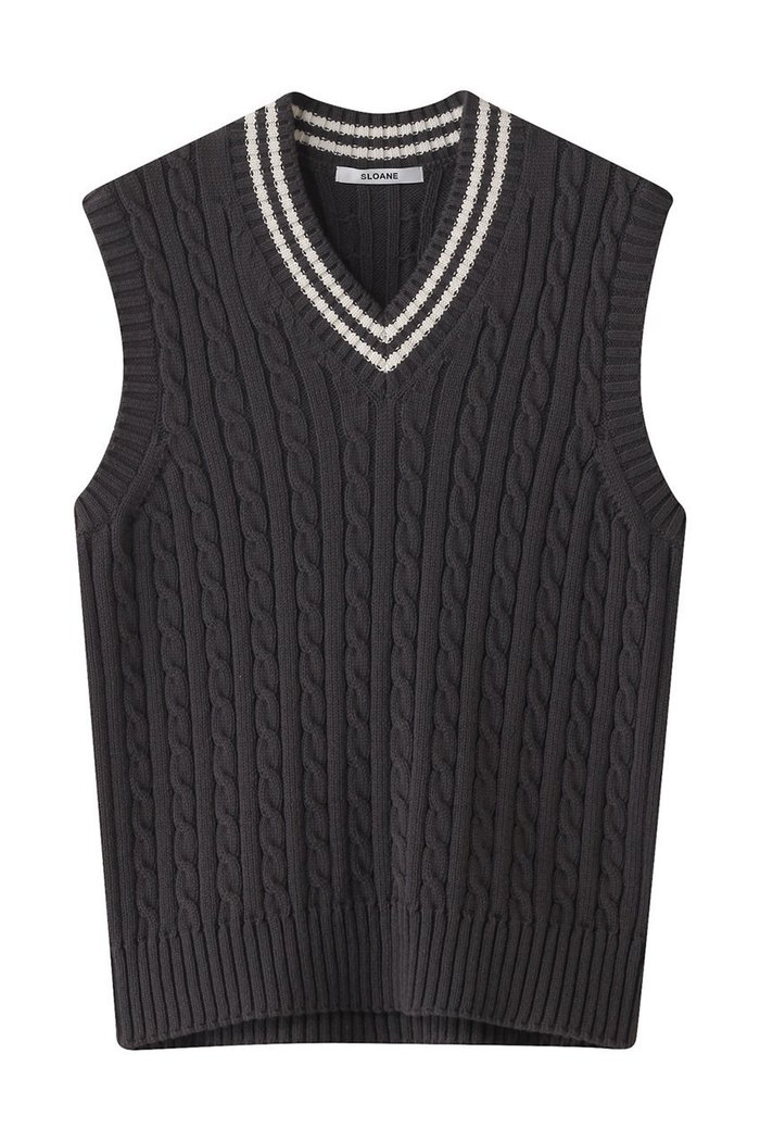 【スローン/SLOANE】の5Gチルデン ポリエステル×コットン Vネックベスト インテリア・キッズ・メンズ・レディースファッション・服の通販 founy(ファニー) https://founy.com/ ファッション Fashion レディースファッション Fashion for Women トップス・カットソー Cut & Sew Tops ニット Knit Tops & Sweaters ベスト&ジレ / 重ね着スタイル Vests & Gilets カジュアルプルオーバー・ニットトップス Pullovers & Knit Tops / Casual Pullovers Vネックトップス V-Neck Tops / V-Cut Neckline Shirts スポーティ Sporty, Casual Athletic ベスト Vest, Waistcoat エレガント 上品 Elegant 軽量 Lightweight, Ultra Light |ID: prp329100003898847 ipo3291000000035552103