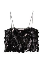 【マリリンムーン/MARILYN MOON】のコントラストシャインスパングルキャミソール ブラック|ID: prp329100003898856 ipo3291000000035791791