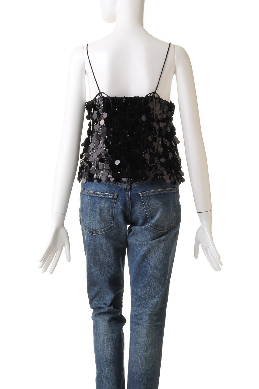 【マリリンムーン/MARILYN MOON】のコントラストシャインスパングルキャミソール 人気、トレンドファッション・服の通販 founy(ファニー) 　ファッション　Fashion　レディースファッション　Fashion for Women　トップス・カットソー　Cut & Sew Tops　キャミソール&ノースリーブ　Camisoles & Sleeveless Tops　シャツ・ブラウス・オフィスカジュアル　Elegant Blouses & Button-Ups　ロングTシャツ・Tシャツ　Longline T-Shirts & Tees　カットソー・ベーシックTシャツ　Cut-and-Sewn Tops / Stretch Tees & Basics　おすすめ　Recommended / Our Picks　インナー　Innerwear　キャミソール　Camisole, Spaghetti Strap Top　サテン　Satin, Glossy Fabric　シアー　Sheer, See-Through　ストレッチ　Stretch, Stretchy Fabric　スパンコール　Sequins, Sequin Embellishment　タンク　Tank Top, Sleeveless Top　トレンド　Trend, Trending Now　メッシュ　Mesh, Net Fabric　今季　This Season, Current Season　other-4|ID: prp329100003898856 ipo3291000000035791794