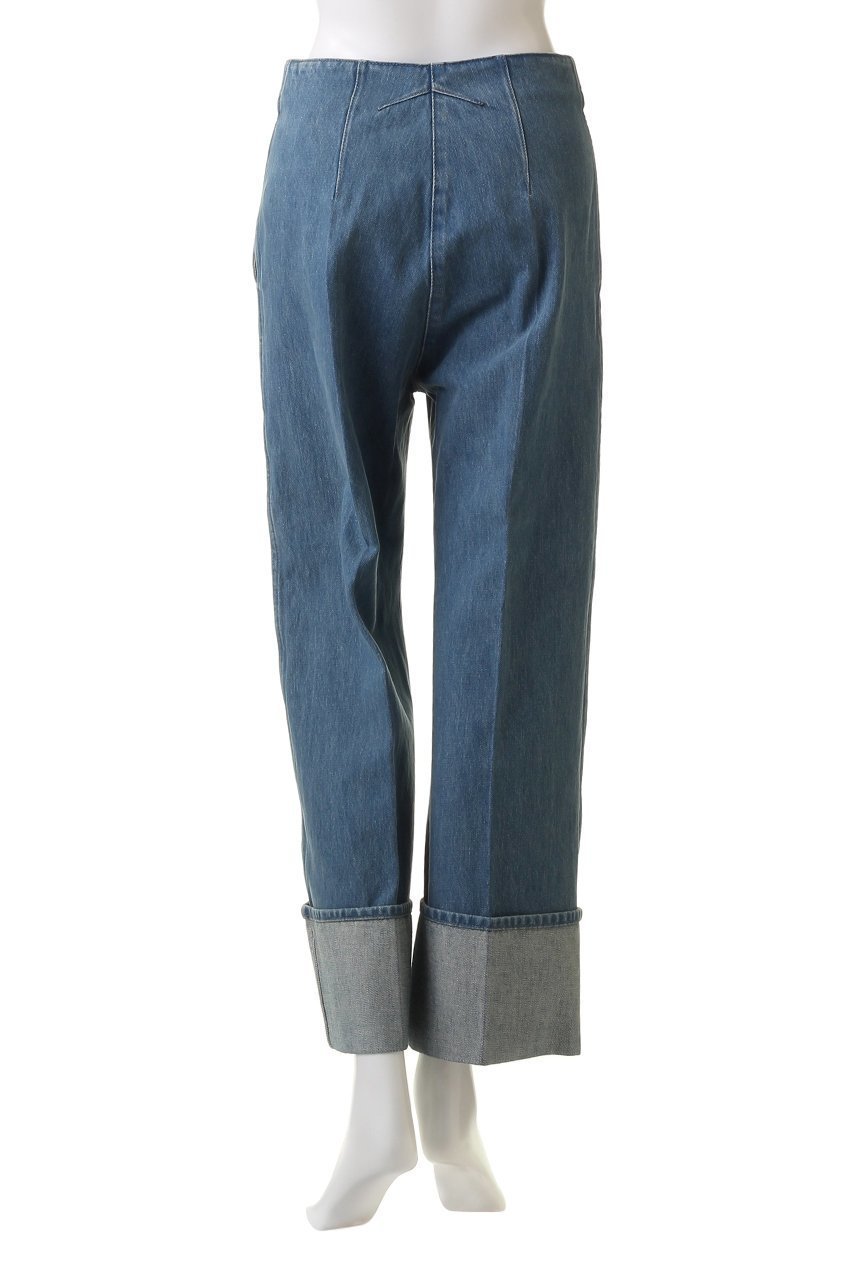 【パトゥ/PATOU】のデニム アイコニック パンツ 人気、トレンドファッション・服の通販 founy(ファニー) 　ファッション　Fashion　レディースファッション　Fashion for Women　パンツ　Pants & Trousers　デニムパンツ・ジーンズ・美脚デニム　Denim Jeans & Pants　ストレート　Straight, Straight Cut　デニム　Denim, Jeans Material　ロング　Long, Long-Length　ロールアップ　Roll-Up, Cuffed Hem　人気　Popular, Best Seller　other-4|ID: prp329100003898861 ipo3291000000032819801