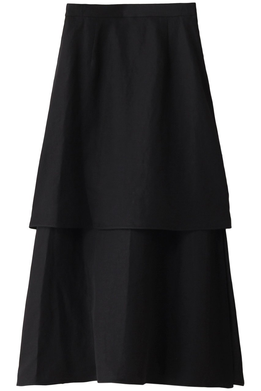 【カルナ/KALNA】の【KALNA HOME】ヘンプコットン ティアード スカート インテリア・キッズ・メンズ・レディースファッション・服の通販 founy(ファニー) 　ファッション　Fashion　レディースファッション　WOMEN　スカート　Skirt　ティアードスカート　Tiered Skirts　ロングスカート　Long Skirt　S/S・春夏　Ss・Spring/Summer　おすすめ　Recommend　なめらか　Smooth　スリット　Slit　セットアップ　Set Up　ティアード　Tiered　ロング　Long　夏　Summer　春　Spring　ブラック|ID: prp329100003898903 ipo3291000000025700348