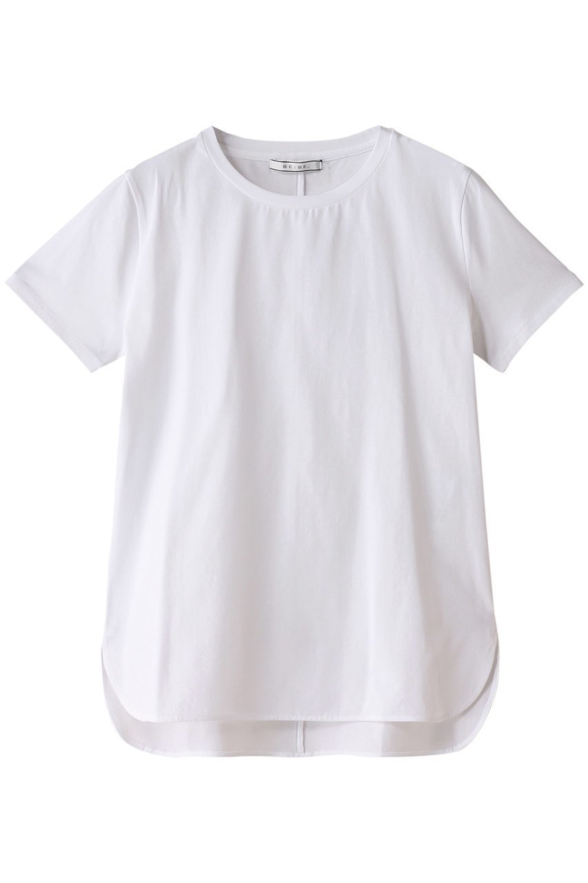 【ベイジ,/BEIGE,】のBROIS(ブロア)/Tシャツ 人気、トレンドファッション・服の通販 founy(ファニー) 　ファッション　Fashion　レディースファッション　WOMEN　トップス・カットソー　Tops/Tshirt　シャツ/ブラウス　Shirts/Blouses　ロング / Tシャツ　T-Shirts　カットソー　Cut and Sewn　コンパクト　Compact　ショート　Short　シンプル　Simple　スリット　Slit　スリーブ　Sleeve　半袖　Short Sleeve　無地　Plain Color　 other-1|ID: prp329100003898913 ipo3291000000025700385
