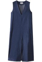 【ミディウミソリッド/MIDIUMISOLID】のdenim front slit OP ワンピース blue|ID:prp329100003898987