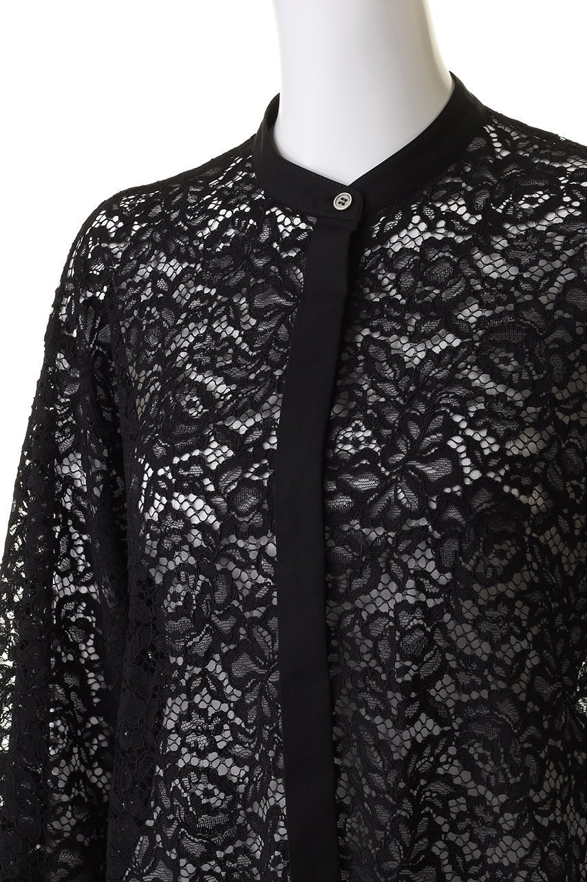 【エステータ/esteta】のコードレースシャツ 人気、トレンドファッション・服の通販 founy(ファニー) 　ファッション　Fashion　レディースファッション　Fashion for Women　トップス・カットソー　Cut & Sew Tops　シャツ・ブラウス・オフィスカジュアル　Elegant Blouses & Button-Ups　エレガント 上品　Elegant　カフス　Cuff Design　シアー　Sheer, See-Through　スリーブ　Sleeve, Long Sleeve / Short Sleeve　フラワー　Flower, Floral　モチーフ　Motif, Design Theme　ラッセル　Raschel, Raschel Lace　レース　Lace, Lace Fabric　ロング　Long, Long-Length　再入荷　Restock / Back in Stock　other-5|ID: prp329100003899000 ipo3291000000035052110