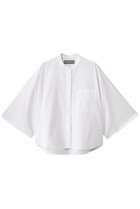 【エリオポール/heliopole】のビッグスリーブシャツ 人気、トレンドファッション・服の通販 founy(ファニー) ファッション Fashion レディースファッション Fashion for Women トップス・カットソー Cut & Sew Tops シャツ・ブラウス・オフィスカジュアル Elegant Blouses & Button-Ups ショート Short, Short Length スリーブ Sleeve, Long Sleeve / Short Sleeve バランス Balance, Style Balance ビッグ Big, Oversized フロント Front, Front Design thumbnail ホワイト|ID: prp329100003899039 ipo3291000000035473861