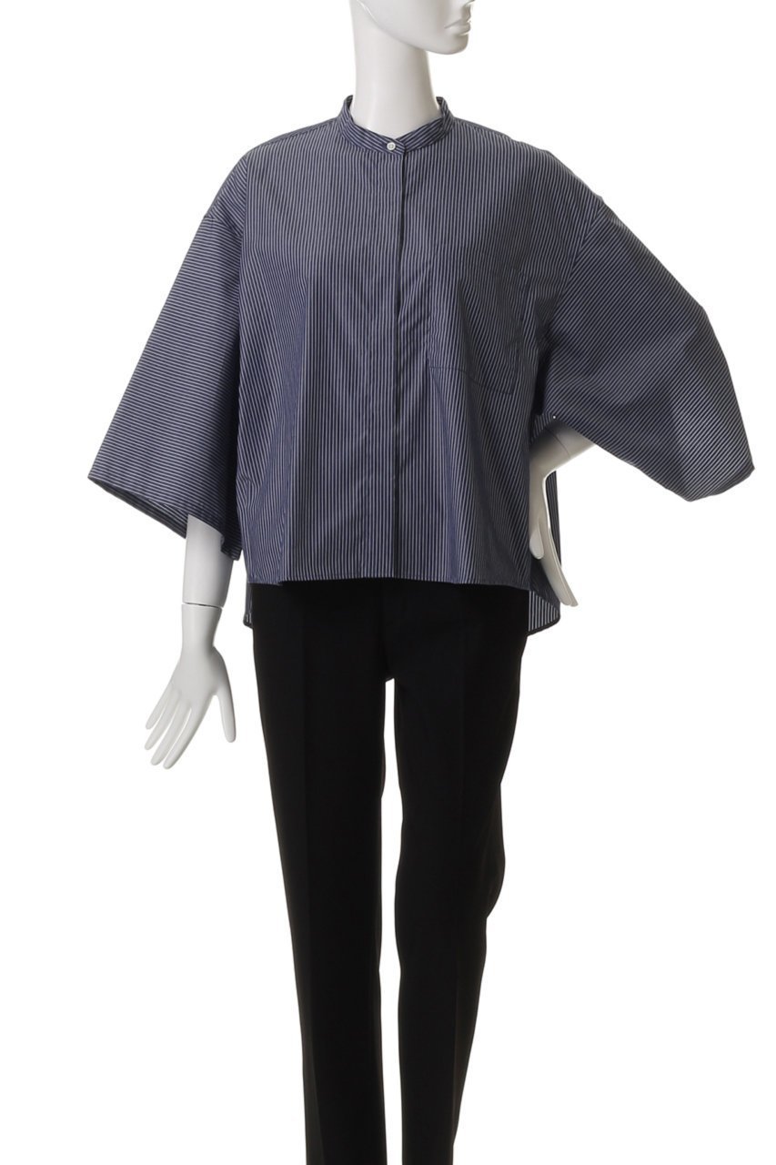 【エリオポール/heliopole】のビッグスリーブシャツ 人気、トレンドファッション・服の通販 founy(ファニー) 　ファッション　Fashion　レディースファッション　Fashion for Women　トップス・カットソー　Cut & Sew Tops　シャツ・ブラウス・オフィスカジュアル　Elegant Blouses & Button-Ups　ショート　Short, Short Length　スリーブ　Sleeve, Long Sleeve / Short Sleeve　バランス　Balance, Style Balance　ビッグ　Big, Oversized　フロント　Front, Front Design　other-2|ID: prp329100003899039 ipo3291000000035738905