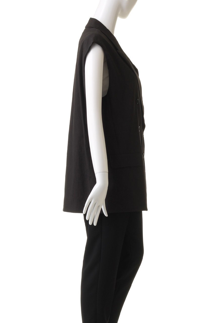 【エリオポール/heliopole】のダブルブレストジレ 人気、トレンドファッション・服の通販 founy(ファニー) 　ファッション　Fashion　レディースファッション　Fashion for Women　アウター　Coat / Outerwear Collection　レディースジャケット・軽アウター　Jackets　ジャケット　Jacket, Outerwear　ストレッチ　Stretch, Stretchy Fabric　ベスト　Vest, Waistcoat　リネン　Linen, Linen Fabric　エレガント 上品　Elegant　夏　Summer　春　Spring　S/S・春夏　SS, Spring/Summer, Warm Season　other-3|ID: prp329100003899043 ipo3291000000035491556