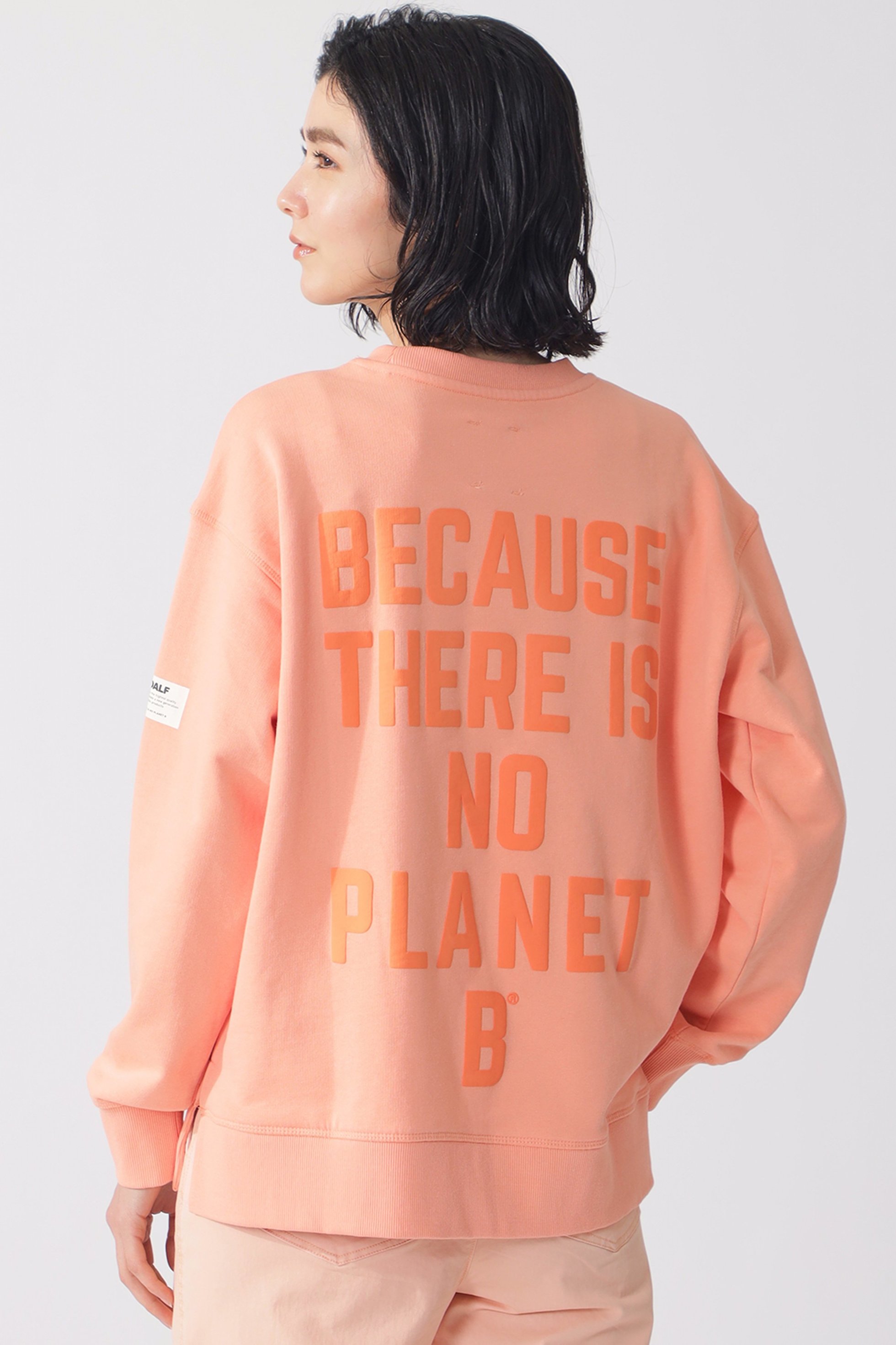 【エコアルフ/ECOALF】のMOSS BECAUSE スウェット インテリア・キッズ・メンズ・レディースファッション・服の通販 founy(ファニー) 　ファッション　Fashion　レディースファッション　Fashion for Women　トップス・カットソー　Cut & Sew Tops　シャツ・ブラウス・オフィスカジュアル　Elegant Blouses & Button-Ups　レディースパーカー・カジュアルフーディー　Casual Hoodies & Sweatshirts　ロングTシャツ・Tシャツ　Longline T-Shirts & Tees　スウェット・クルーネックトップス　Sweatshirts & Crewnecks / Relaxed Fit Sweat Tops　カットソー・ベーシックTシャツ　Cut-and-Sewn Tops / Stretch Tees & Basics　コレクション　Collection, Seasonal Line　スウェット / スエット　Sweatshirt, Sweatwear　トレンド　Trend, Trending Now　プリント　Print, Printed Pattern　リラックス　Relax, Relaxed Fit　オレンジ|ID: prp329100003899053 ipo3291000000034954520