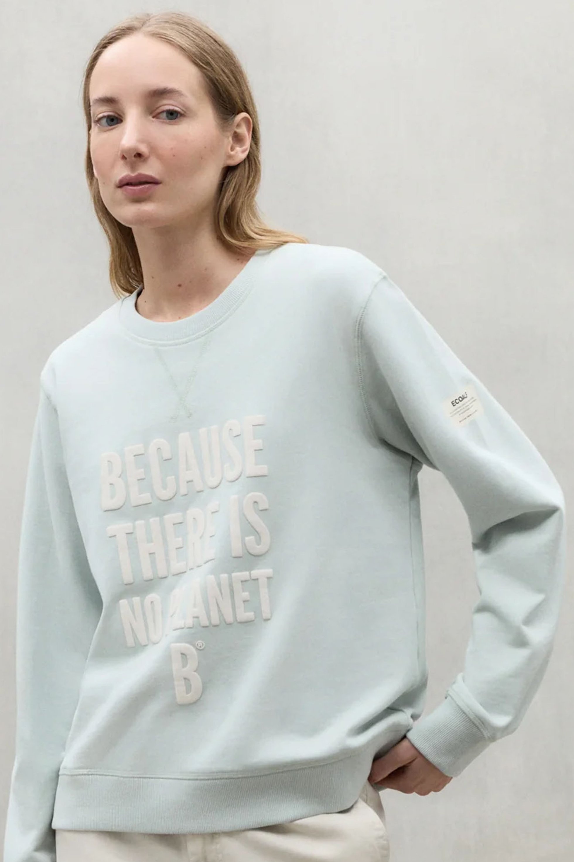 【エコアルフ/ECOALF】のEFESO BECAUSE スウェット 人気、トレンドファッション・服の通販 founy(ファニー) 　ファッション　Fashion　レディースファッション　Fashion for Women　トップス・カットソー　Cut & Sew Tops　シャツ・ブラウス・オフィスカジュアル　Elegant Blouses & Button-Ups　レディースパーカー・カジュアルフーディー　Casual Hoodies & Sweatshirts　ロングTシャツ・Tシャツ　Longline T-Shirts & Tees　スウェット・クルーネックトップス　Sweatshirts & Crewnecks / Relaxed Fit Sweat Tops　カットソー・ベーシックTシャツ　Cut-and-Sewn Tops / Stretch Tees & Basics　なめらか　Smooth, Silky Texture　オーガニック　Organic Cotton　コレクション　Collection, Seasonal Line　スウェット / スエット　Sweatshirt, Sweatwear　プリント　Print, Printed Pattern　other-8|ID: prp329100003899054 ipo3291000000032938189