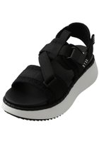 【スティーブマデン/STEVE MADDEN】のDECORUM 厚底ウェッジソールサンダル ブラック/ホワイト|ID: prp329100003899069 ipo3291000000032886181