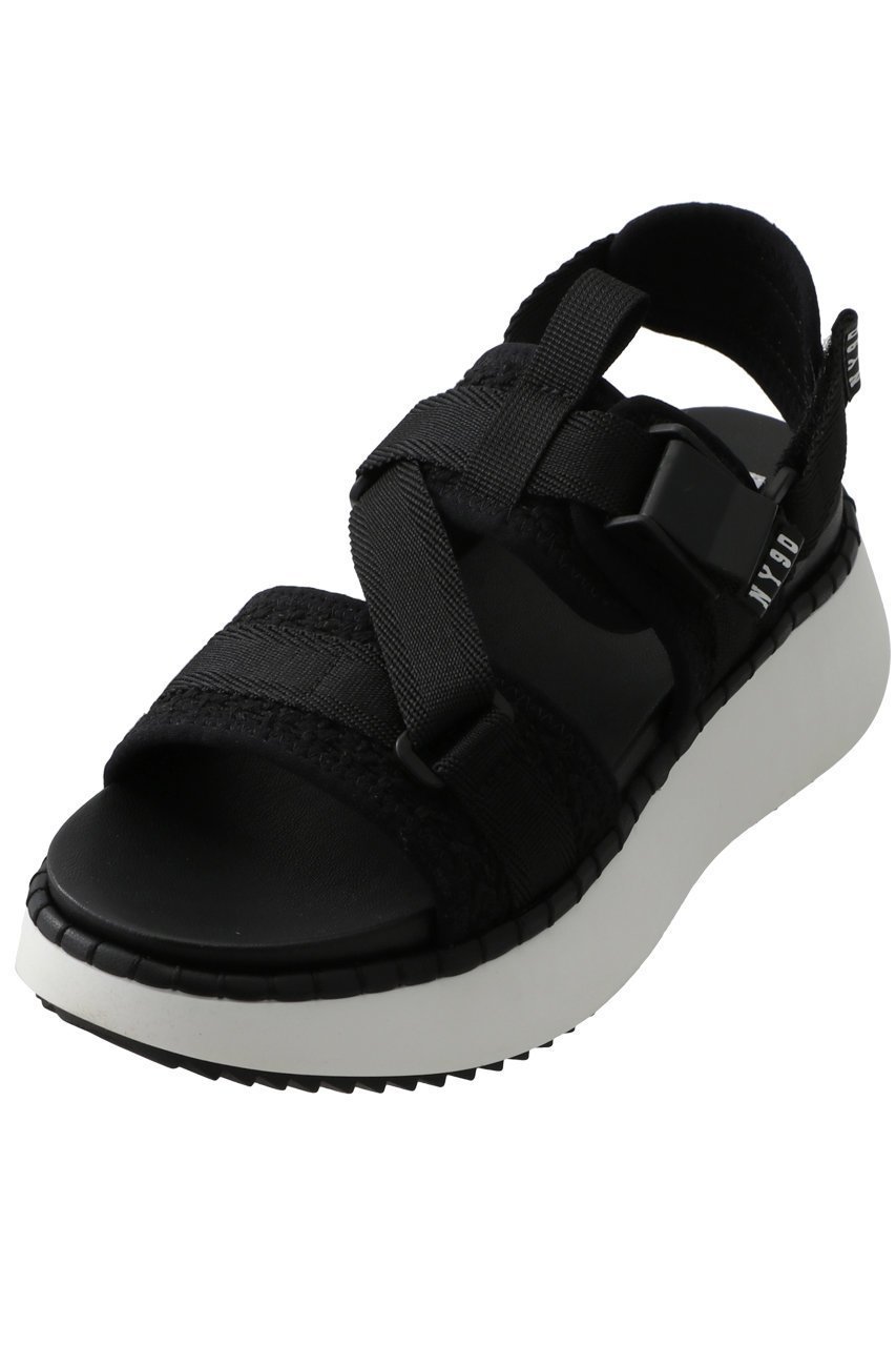 【スティーブマデン/STEVE MADDEN】のDECORUM 厚底ウェッジソールサンダル インテリア・キッズ・メンズ・レディースファッション・服の通販 founy(ファニー) 　ファッション　Fashion　レディースファッション　Fashion for Women　サンダル　Sandals, Summer Shoes　ソックス　Socks, Hosiery　厚底　Platform Shoes　夏　Summer　ブラック/ホワイト|ID: prp329100003899069 ipo3291000000032886181