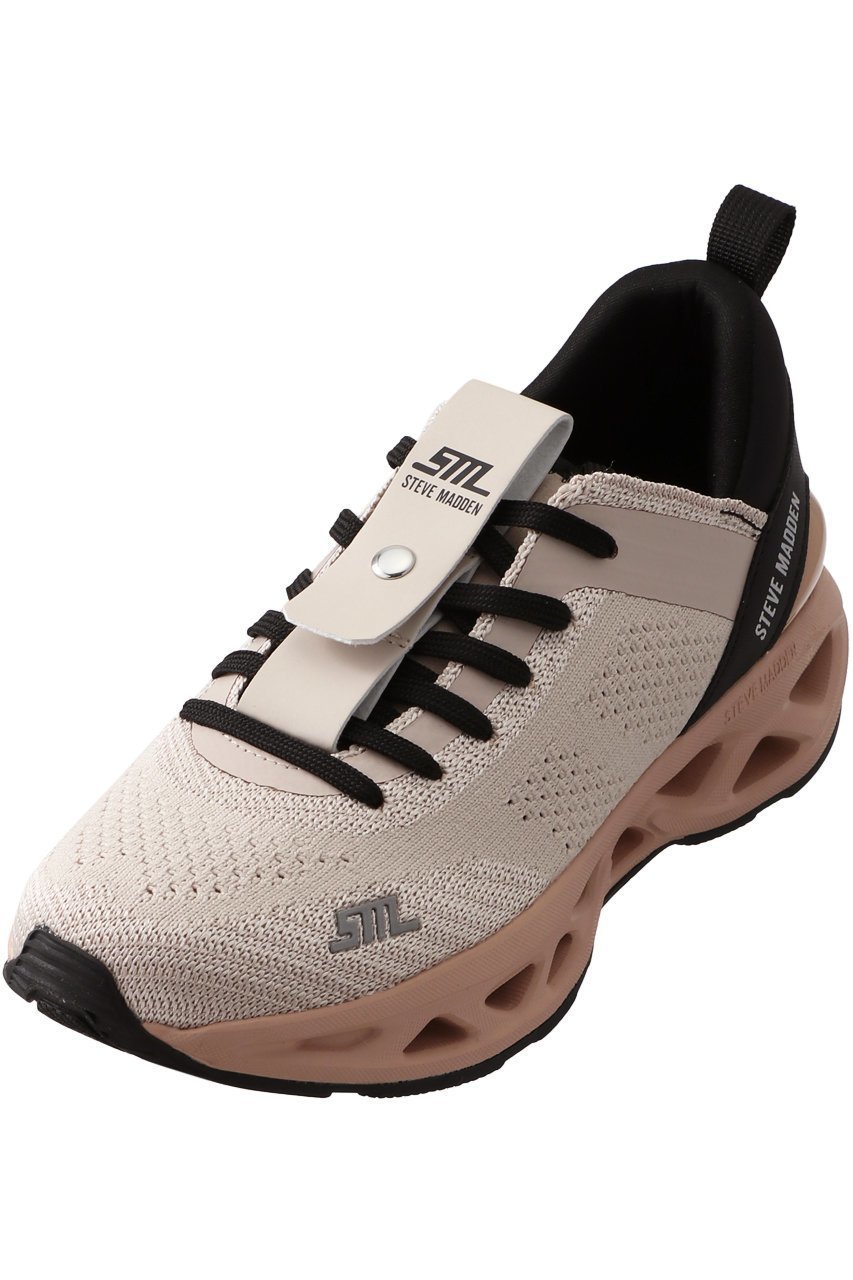 【スティーブマデン/STEVE MADDEN】のSURGE 1 デザインソールニットスニ―カー インテリア・キッズ・メンズ・レディースファッション・服の通販 founy(ファニー) 　ファッション　Fashion　レディースファッション　Fashion for Women　トップス・カットソー　Cut & Sew Tops　ニット　Knit Tops & Sweaters　シューズ　Shoes, Footwear　スタイリッシュ　Stylish, Fashionable　スニーカー　Sneakers, Trainers　軽量　Lightweight, Ultra Light　ブラック/ブラッシュ|ID: prp329100003899071 ipo3291000000035059844