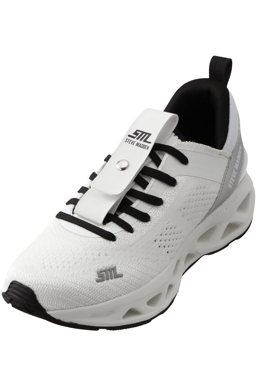 【スティーブマデン/STEVE MADDEN】のSURGE 1 デザインソールニットスニ―カー インテリア・キッズ・メンズ・レディースファッション・服の通販 founy(ファニー) 　ファッション　Fashion　レディースファッション　Fashion for Women　トップス・カットソー　Cut & Sew Tops　ニット　Knit Tops & Sweaters　シューズ　Shoes, Footwear　スタイリッシュ　Stylish, Fashionable　スニーカー　Sneakers, Trainers　軽量　Lightweight, Ultra Light　ホワイト/シルバー|ID: prp329100003899071 ipo3291000000035059847