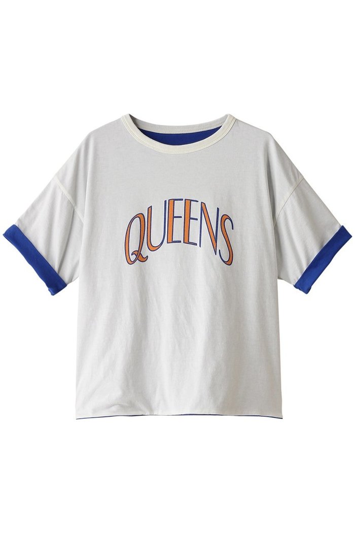 【セント ジョンズ サードクラブ/ST.JOHNS 3RD CLUB】のQUEENS リバーシブルTシャツ インテリア・キッズ・メンズ・レディースファッション・服の通販 founy(ファニー) https://founy.com/ ファッション Fashion レディースファッション WOMEN トップス・カットソー Tops/Tshirt シャツ/ブラウス Shirts/Blouses ロング / Tシャツ T-Shirts カットソー Cut and Sewn ショート Short スリーブ Sleeve デニム Denim バランス Balance フロント Front ボトム Bottom リバーシブル Reversible |ID: prp329100003899082 ipo3291000000029959907