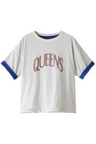 【セント ジョンズ サードクラブ/ST.JOHNS 3RD CLUB】のQUEENS リバーシブルTシャツ オフホワイト×ロイヤルブルー|ID: prp329100003899082 ipo3291000000029959908