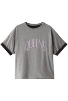 【セント ジョンズ サードクラブ/ST.JOHNS 3RD CLUB】のQUEENS リバーシブルTシャツ グレー×グレーブラック|ID: prp329100003899082 ipo3291000000029959909