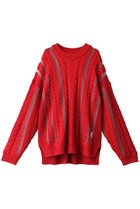 【メゾンスペシャル/MAISON SPECIAL】の【UNISEX】ケーブルシアーインターシャPO RED(レッド)|ID:prp329100003899105