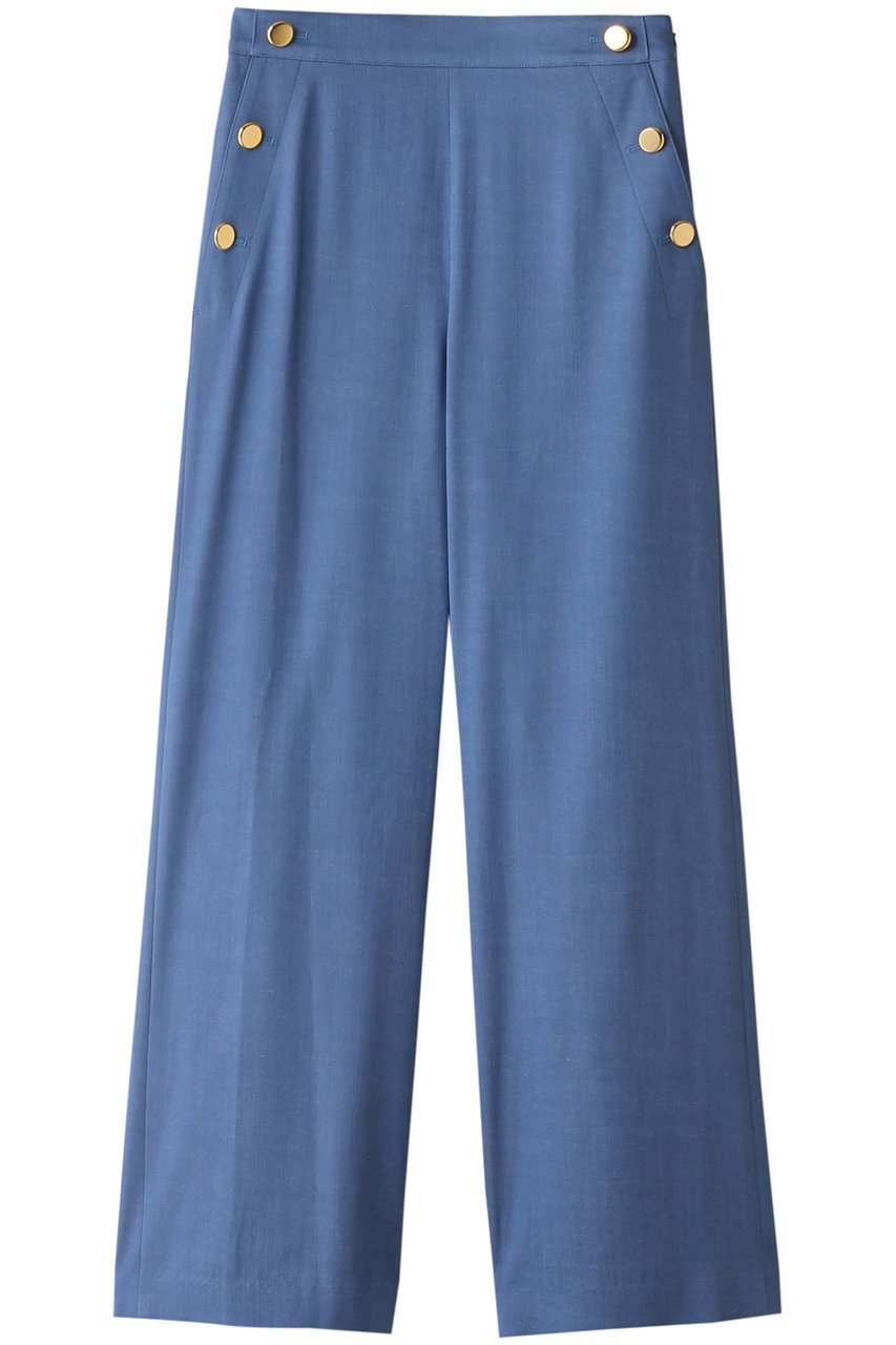 【アルアバイル/allureville】のデニムライクマリンパンツ インテリア・キッズ・メンズ・レディースファッション・服の通販 founy(ファニー) 　ファッション　Fashion　レディースファッション　Fashion for Women　パンツ　Pants & Trousers　シンプル　Simple, Minimal　ストレート　Straight, Straight Cut　エレガント 上品　Elegant　ブルー|ID: prp329100003899118 ipo3291000000032820931