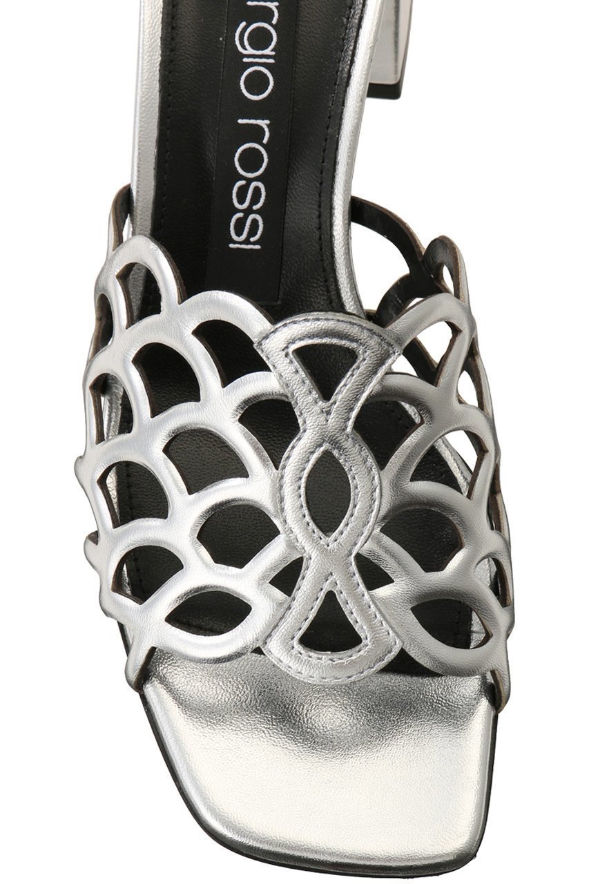 【セルジオ ロッシ/SERGIO ROSSI】のsrMERMAID オープントゥサンダル 人気、トレンドファッション・服の通販 founy(ファニー) 　ファッション　Fashion　レディースファッション　Fashion for Women　おすすめ　Recommended / Our Picks　カッティング　Cutting Detail　サンダル　Sandals, Summer Shoes　シューズ　Shoes, Footwear　シルバー　Silver, Metallic Silver　フェミニン　Feminine, Girly　ワーク　Workwear, Utility Style　other-4|ID: prp329100003899122 ipo3291000000035662364