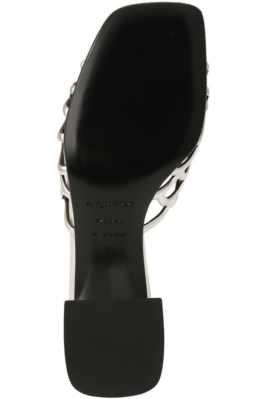 【セルジオ ロッシ/SERGIO ROSSI】のsrMERMAID オープントゥサンダル 人気、トレンドファッション・服の通販 founy(ファニー) 　ファッション　Fashion　レディースファッション　Fashion for Women　おすすめ　Recommended / Our Picks　カッティング　Cutting Detail　サンダル　Sandals, Summer Shoes　シューズ　Shoes, Footwear　シルバー　Silver, Metallic Silver　フェミニン　Feminine, Girly　ワーク　Workwear, Utility Style　other-6|ID: prp329100003899122 ipo3291000000035662368