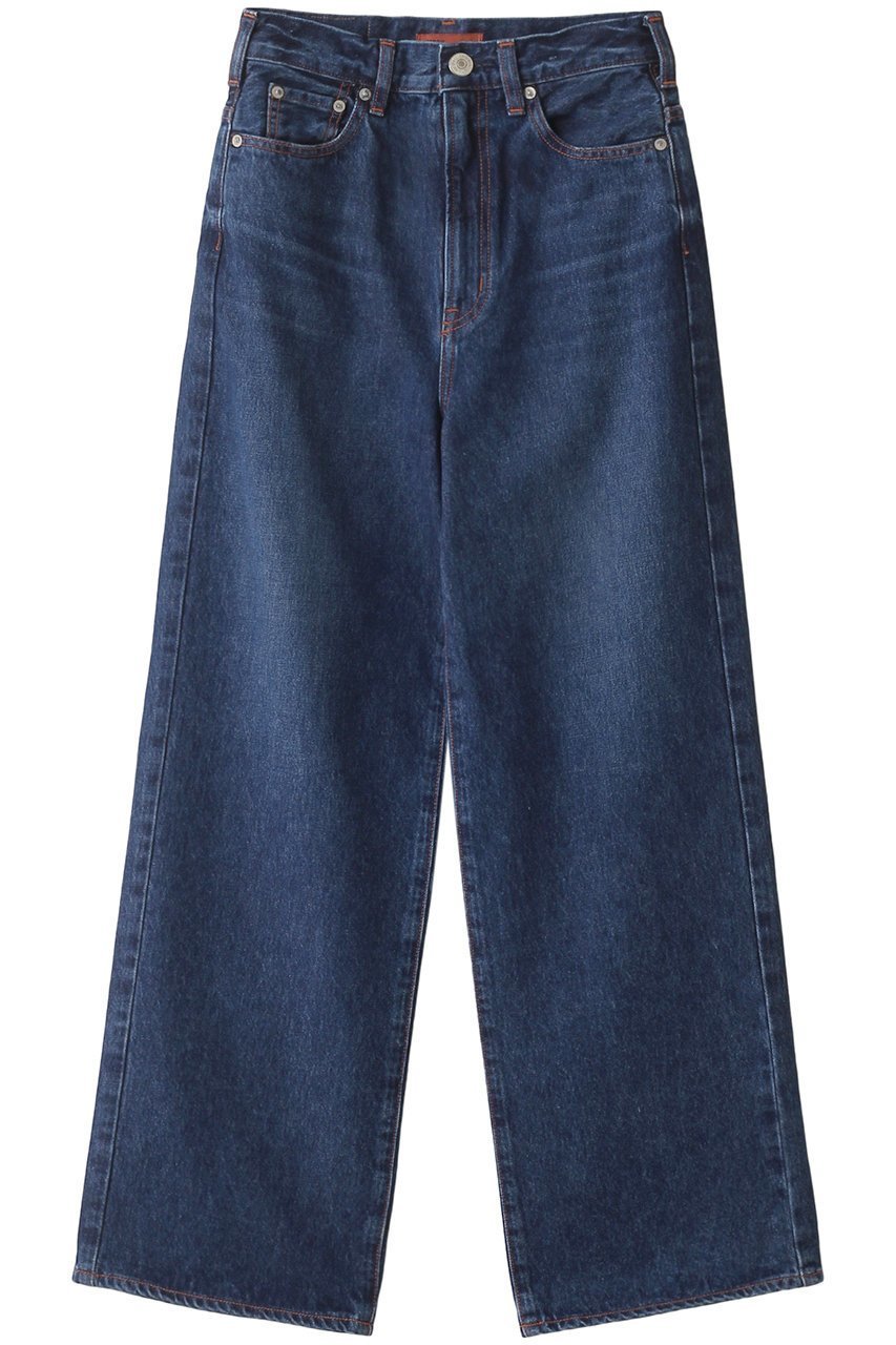 【ニードバイ ヘリテイジ/NEEDBY heritage】のLUNA ワイドストレートデニムパンツ インテリア・キッズ・メンズ・レディースファッション・服の通販 founy(ファニー) 　ファッション　Fashion　レディースファッション　Fashion for Women　パンツ　Pants & Trousers　デニムパンツ・ジーンズ・美脚デニム　Denim Jeans & Pants　デニム　Denim, Jeans Material　フィット　Fit, Slim Fit　ヴィンテージ　Vintage Style　IBARA DK BLUE|ID: prp329100003899170 ipo3291000000035663135