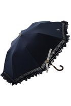 【ポロラルフローレン/POLO RALPH LAUREN】の晴雨兼用 楽折無地×エンブフリル傘 ネイビー|ID: prp329100003899198 ipo3291000000032801604