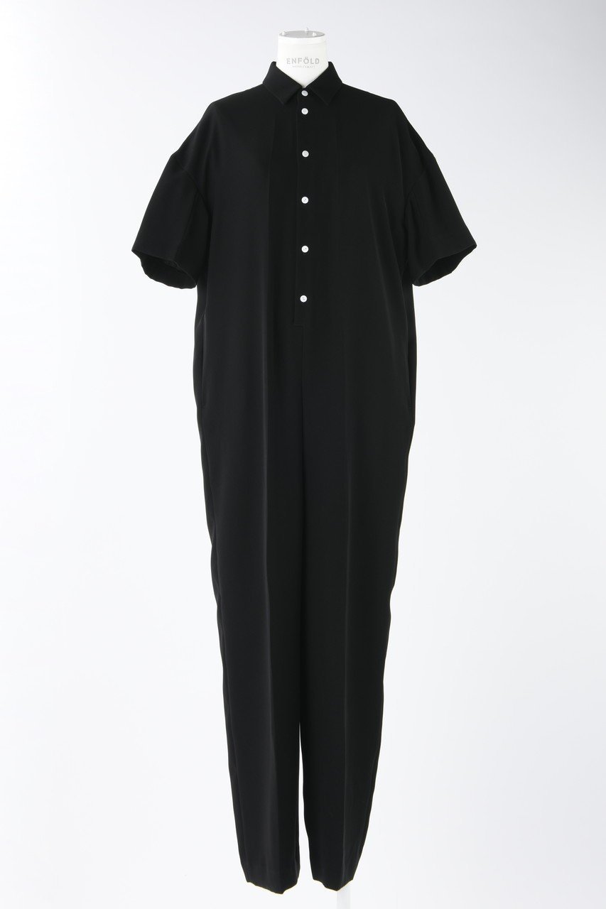 【エンフォルド/ENFOLD】のPEツイル スーツオールインワン 人気、トレンドファッション・服の通販 founy(ファニー) 　ファッション　Fashion　レディースファッション　Fashion for Women　パンツ　Pants & Trousers　スーツ　Business Suits & Workwear　スーツパンツ・ドレスパンツ　Suit Pants / Office Trousers / Dress Pants　とろみ　Fluid, Flowy Fabric　ショルダー　Shoulder, Shoulder Strap　スーツ　Suit, Formalwear　センター　Center, Center Line　ツイル　Twist, Twisted Detail　ドロップ　Drop Shoulder, Dropped Style　フォーマル　Formal, Dressy　マニッシュ　Mannish, Boyish　リラックス　Relax, Relaxed Fit　エレガント 上品　Elegant　人気　Popular, Best Seller　定番　Standard, Basic Item　 other-1|ID: prp329100003900184 ipo3291000000032821073