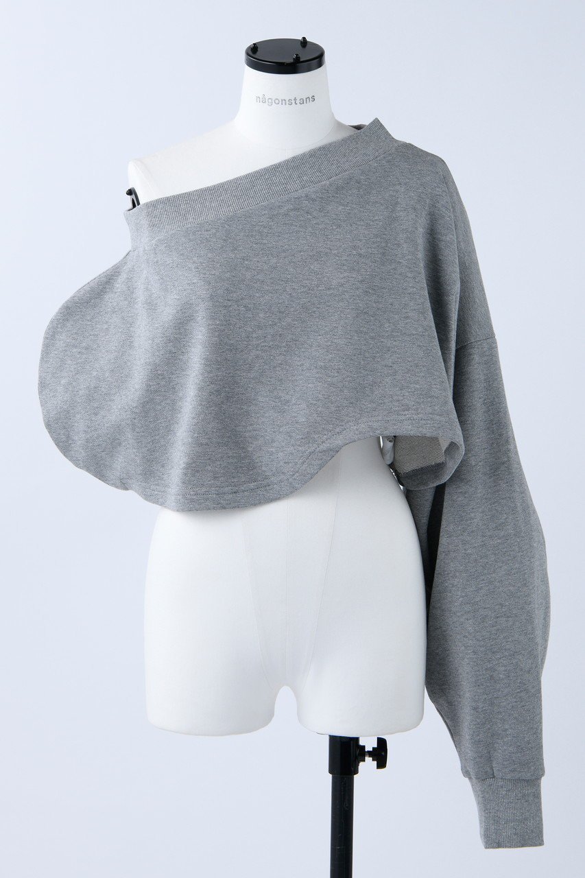 【ナゴンスタンス/nagonstans】のSweat ワンショルダー Parts インテリア・キッズ・メンズ・レディースファッション・服の通販 founy(ファニー) 　ファッション　Fashion　レディースファッション　Fashion for Women　ストール　Soft & Warm Scarves　マフラー・スヌード / 冬小物の定番　Scarves & Mufflers　ショルダー　Shoulder, Shoulder Strap　シンプル　Simple, Minimal　スウェット / スエット　Sweatshirt, Sweatwear　ストール　Stole, Wrap　パッチ　Patch, Appliqué　マフラー　Scarf, Muffler　Wolf|ID: prp329100003900195 ipo3291000000032850894