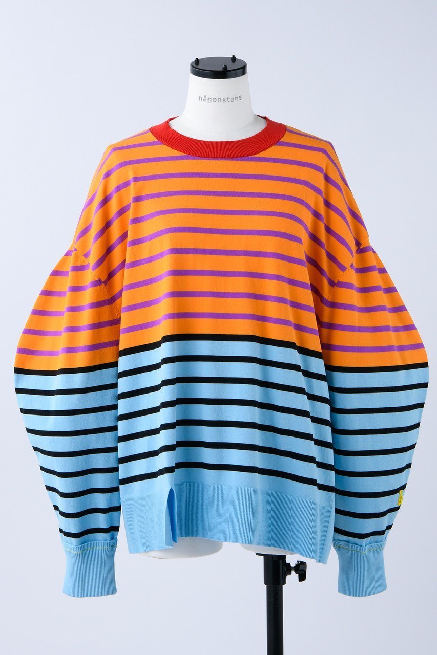 【ナゴンスタンス/nagonstans】のボーダーアシンメスリット P.O/プルオーバー 人気、トレンドファッション・服の通販 founy(ファニー) 　ファッション　Fashion　レディースファッション　Fashion for Women　トップス・カットソー　Cut & Sew Tops　シャツ・ブラウス・オフィスカジュアル　Elegant Blouses & Button-Ups　ロングTシャツ・Tシャツ　Longline T-Shirts & Tees　カジュアルプルオーバー・ニットトップス　Pullovers & Knit Tops / Casual Pullovers　カットソー・ベーシックTシャツ　Cut-and-Sewn Tops / Stretch Tees & Basics　シンプル　Simple, Minimal　スリーブ　Sleeve, Long Sleeve / Short Sleeve　フォルム　Silhouette, Form　ボーダー　Border, Stripe　ロング　Long, Long-Length　 other-1|ID: prp329100003900196 ipo3291000000032916202