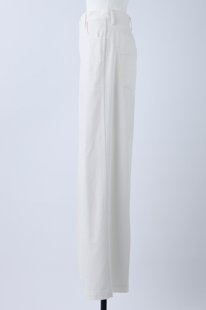 【ナゴンスタンス/nagonstans】のホワイトデニム センタープレスワイド PT/パンツ 人気、トレンドファッション・服の通販 founy(ファニー) ファッション Fashion レディースファッション Fashion for Women パンツ Pants & Trousers センター Center, Center Line デニム Denim, Jeans Material ポケット Pocket, Pocket Detail ワイド Wide, Wide Fit ワンポイント One Point, Statement Accent other-2|ID: prp329100003900202 ipo3291000000032820759