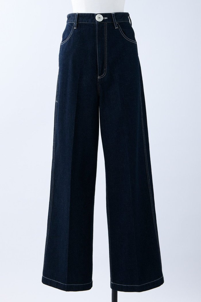 【ナゴンスタンス/nagonstans】のO センタープレスワイド PT/パンツ インテリア・キッズ・メンズ・レディースファッション・服の通販 founy(ファニー) https://founy.com/ ファッション Fashion レディースファッション WOMEN パンツ Pants センター Center デニム Denim ポケット Pocket ワイド Wide ワンポイント One Point |ID: prp329100003900203 ipo3291000000025711925