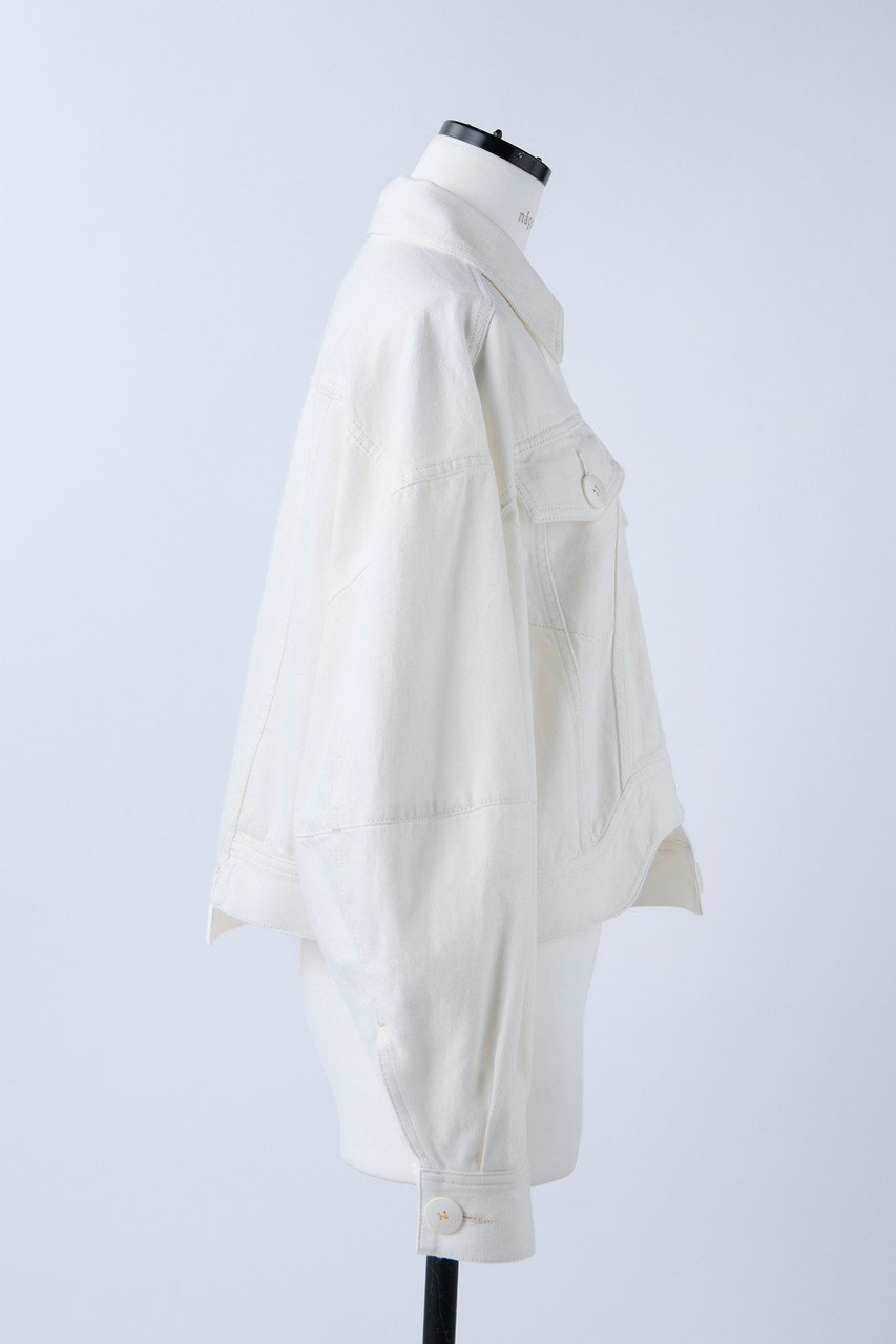 【ナゴンスタンス/nagonstans】のホワイトデニム アシンメクロップドGジャン 人気、トレンドファッション・服の通販 founy(ファニー) 　ファッション　Fashion　レディースファッション　Fashion for Women　アウター　Coat / Outerwear Collection　レディースジャケット・軽アウター　Jackets　ブルゾンジャケット・スポーティアウター　Blouson Jackets　ジャケット　Jacket, Outerwear　セットアップ　Set-Up, Coordinated Outfit　デニム　Denim, Jeans Material　ブルゾン　Blouson, Bomber Jacket　other-4|ID: prp329100003900204 ipo3291000000032957449