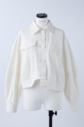 【ナゴンスタンス/nagonstans】 ホワイトデニム アシンメクロップドGジャン人気、トレンドファッション・服の通販 founy(ファニー) ファッション Fashion レディースファッション Fashion for Women アウター Coat / Outerwear Collection レディースジャケット・軽アウター Jackets ブルゾンジャケット・スポーティアウター Blouson Jackets ジャケット Jacket, Outerwear セットアップ Set-Up, Coordinated Outfit デニム Denim, Jeans Material ブルゾン Blouson, Bomber Jacket |ID:prp329100003900204