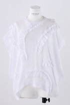 【エンフォルド/ENFOLD】のソフト天竺 アシンメラッフルヘキサゴンT/SH Tシャツ ホワイト|ID: prp329100003900206 ipo3291000000032837530