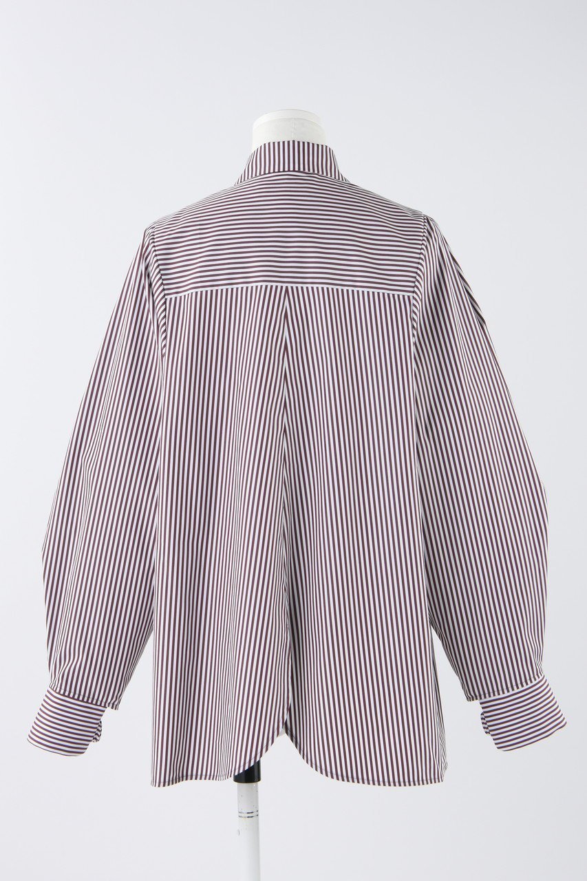 【エンフォルド/ENFOLD】のC/PEストライプ Hole Collar SH/シャツ 人気、トレンドファッション・服の通販 founy(ファニー) 　ファッション　Fashion　レディースファッション　Fashion for Women　トップス・カットソー　Cut & Sew Tops　シャツ・ブラウス・オフィスカジュアル　Elegant Blouses & Button-Ups　ストライプ　Stripe, Striped Pattern　スリーブ　Sleeve, Long Sleeve / Short Sleeve　タイプライター　Typewriter Fabric, Crisp Cotton　モチーフ　Motif, Design Theme　ロング　Long, Long-Length　other-3|ID: prp329100003900213 ipo3291000000032911993