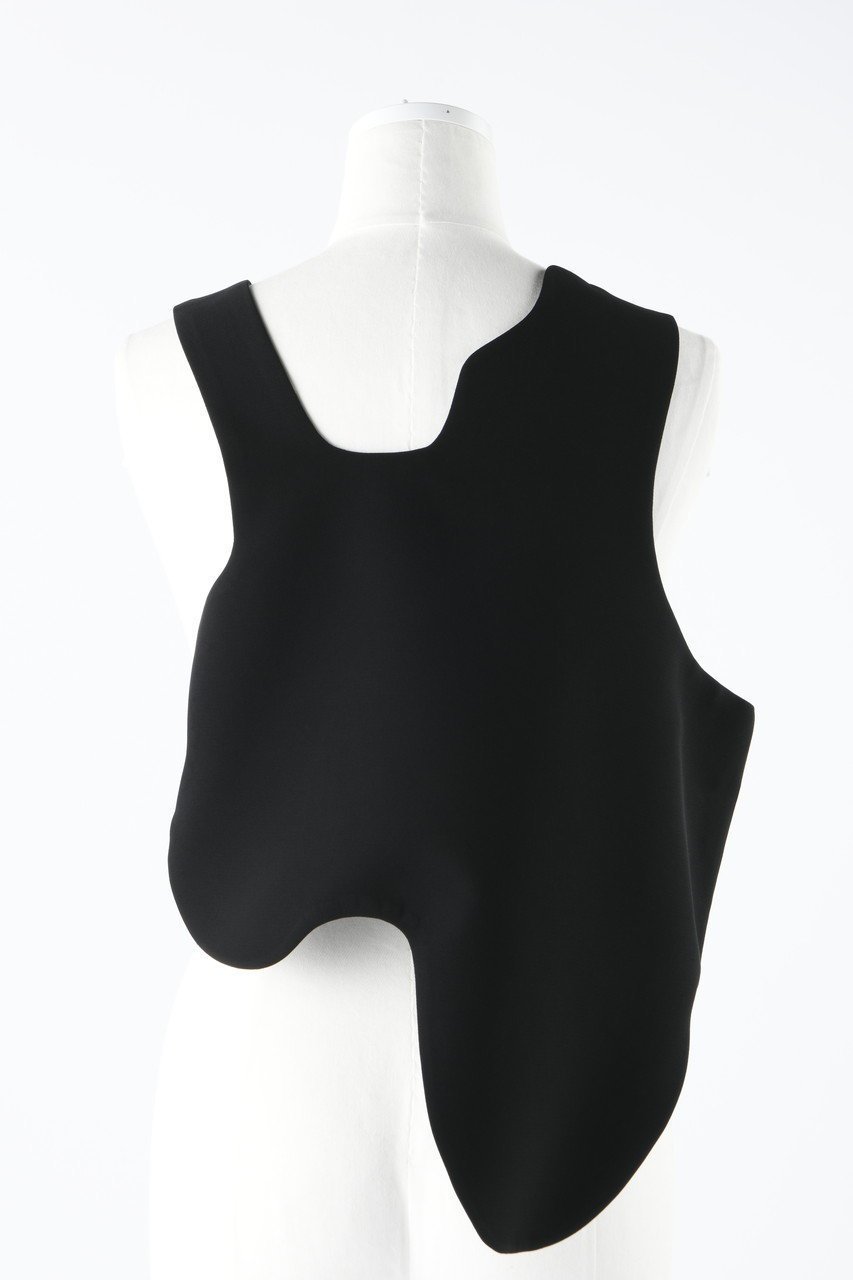 【エンフォルド/ENFOLD】のポリエステルダブルクロス Waveベスト 人気、トレンドファッション・服の通販 founy(ファニー) 　ファッション　Fashion　レディースファッション　Fashion for Women　アウター　Coat / Outerwear Collection　レディースジャケット・軽アウター　Jackets　おすすめ　Recommended / Our Picks　シンプル　Simple, Minimal　ジャケット　Jacket, Outerwear　ストレッチ　Stretch, Stretchy Fabric　ダブル　Double, Double-Breasted　ドレス　Dress, One-Piece　ベスト　Vest, Waistcoat　夏　Summer　S/S・春夏　SS, Spring/Summer, Warm Season　other-3|ID: prp329100003900217 ipo3291000000036223632