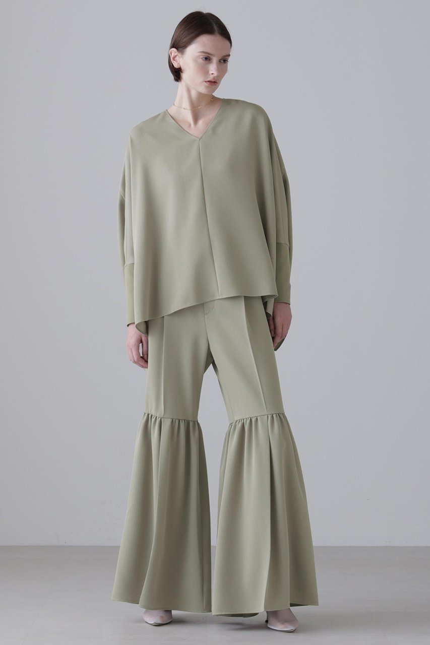 【アドーア/ADORE】のドライカシドスパンツ 人気、トレンドファッション・服の通販 founy(ファニー) 　ファッション　Fashion　レディースファッション　Fashion for Women　パンツ　Pants & Trousers　おすすめ　Recommended / Our Picks　ギャザー　Gathered, Ruffled　ジャケット　Jacket, Outerwear　セットアップ　Set-Up, Coordinated Outfit　フレア　Flare, Flared　ボトム　Bottoms, Lower Wear　other-2|ID: prp329100003900261 ipo3291000000035998482